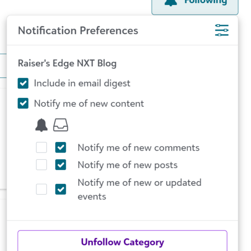 Notification Preferences for the RE NXT Blog Post